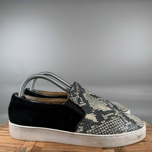 Vionic Splendid Midi Slip-On Sneakers in Natural Snake Size 9 Women's Comfort - Picture 1 of 8